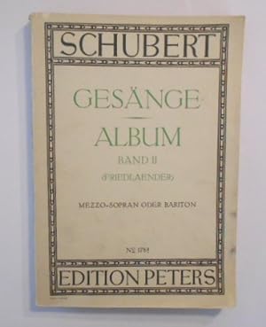 Gesänge - Album Band II - Friedlaender: Mezzo-Sopran oder Bariton No. 178b [Edition Peters]. Ausg...