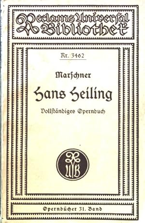 Bild des Verkufers fr Hans Heiling. Romantische Oper Reclams Universal-Bibliothek ; Nr. 3462; Opernbcher 31. Band; zum Verkauf von books4less (Versandantiquariat Petra Gros GmbH & Co. KG)