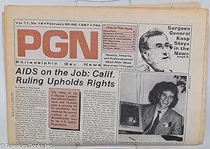 Bild des Verkufers fr PGN: Philadelphia Gay News; vol. 11, #16, Feb. 20-26, 1987: AIDS on the Job: Calif. Ruling Upholds Rights zum Verkauf von Bolerium Books Inc.