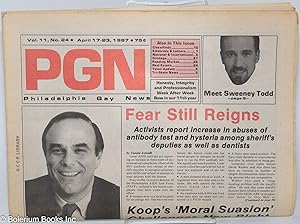 Seller image for PGN: Philadelphia Gay News; vol. 11, #24, April 17-23, 1987: Fear Still Reigns for sale by Bolerium Books Inc.