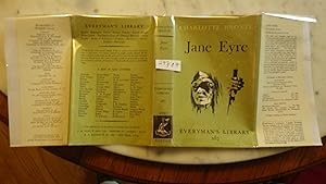 Seller image for JANE EYRE ,EVERYMAN'S LIBRARY # 287 In GREEN B/W Illustrated Dustjacket by Charles Raymond , 1966 , LARGER FORMAT WITH PIRATE LIKE FACE FRONT OF DJ, tells the life-story of Jane Eyre, who at the age of ten is sent to a bleak Yorkshire orphanage and later becomes governess for sale by Bluff Park Rare Books