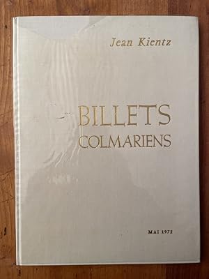 Seller image for Billets colmariens for sale by Librairie des Possibles