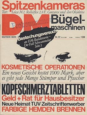 DM - Deutsche Mark. Nr. 22, 28.05.1964, 4. Jahr. Spitzenkameras - Test: Leica M2; Rolleiflex 2,8F...
