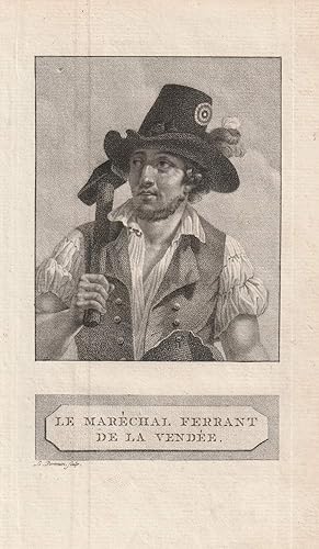 Imagen del vendedor de Le Marechal Ferrant de la Vendee. Kupferstich von Portman. a la venta por Antiquariat Dennis R. Plummer