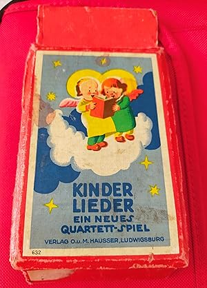 Kinderlieder. Ein neues Quartett - spiel. Im Original Karton u. Spielregel. Original Kartenspiel....