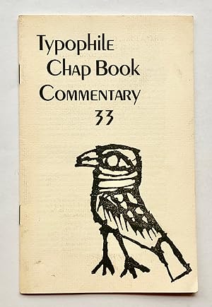 Typophile Chap Book Commentary 33