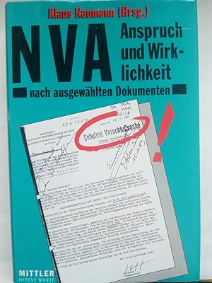 Bild des Verkufers fr NVA : Anspruch und Wirklichkeit nach ausgewhlten Dokumenten zum Verkauf von Versandantiquariat Jena