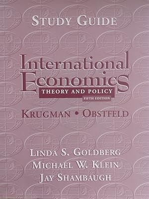 Bild des Verkufers fr International Economics: Theory and Policy (Study Guide) zum Verkauf von Versandantiquariat Jena