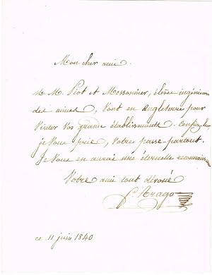 Imagen del vendedor de Eigenhndiger Brief mit Unterschrift. a la venta por Wiener Antiquariat Ingo Nebehay GmbH