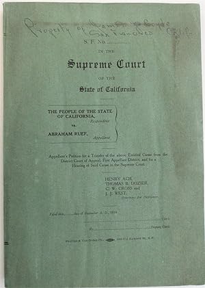 IN THE SUPREME COURT OF THE STATE OF CALIFORNIA. THE PEOPLE OF THE STATE OF CALIFORNIA, RESPONDEN...