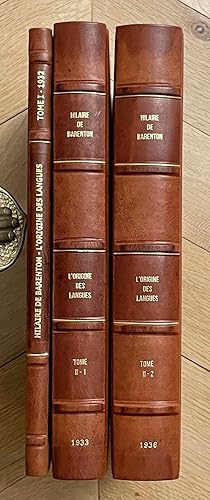 Seller image for L'origine des langues, des religions et des peuples. Tomes I, II & III (complete set) for sale by Meretseger Books