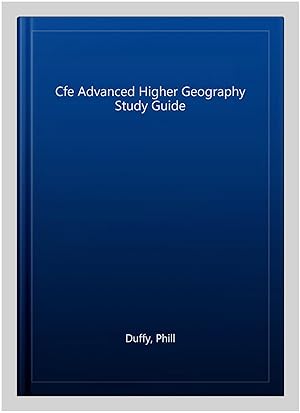 Imagen del vendedor de Cfe Advanced Higher Geography Study Guide a la venta por GreatBookPricesUK