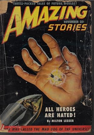 Image du vendeur pour AMAZING Stories: November, Nov. 1950 mis en vente par Books from the Crypt