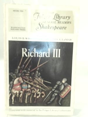 Bild des Verkufers fr Richard III zum Verkauf von World of Rare Books