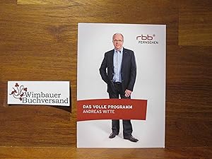 Bild des Verkufers fr Autogrammkarte Andreas Witte RBB zum Verkauf von Antiquariat im Kaiserviertel | Wimbauer Buchversand