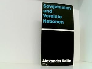 Bild des Verkufers fr Sowjetunion und Vereinte Nationen zum Verkauf von Book Broker