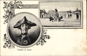 Bild des Verkufers fr Ansichtskarte / Postkarte Knig Friedrich II. von Preuen, Friedrich der Groe zum Verkauf von akpool GmbH