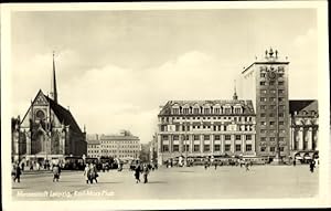 Bild des Verkufers fr Ansichtskarte / Postkarte Leipzig in Sachsen, Karl-Marx-Platz zum Verkauf von akpool GmbH