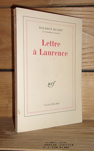 Seller image for LETTRE A LAURENCE for sale by Planet's books