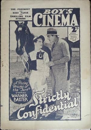 Boy's Cinema Magazine May 4th 1935 Warren Baxter in "Strictly Confidential"