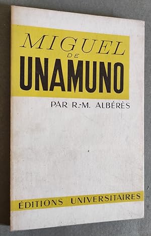 Seller image for Miguel de Unamuno. for sale by Librairie Pique-Puces