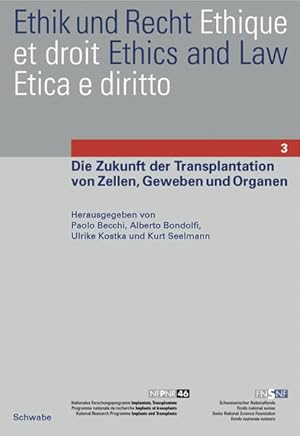 Bild des Verkufers fr Die Zukunft der Transplantation von Zellen, Geweben und Organen. [Ethik und Recht 3. Nationales Forschungsprogramm Implantate, Transplantate]. zum Verkauf von Antiquariat Thomas Haker GmbH & Co. KG