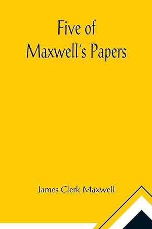 Seller image for Five of Maxwell\ s Papers for sale by moluna