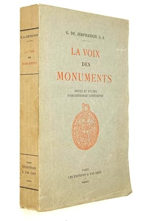 Imagen del vendedor de La Voix des monuments, tudes d'archologie. a la venta por Librairie Douin