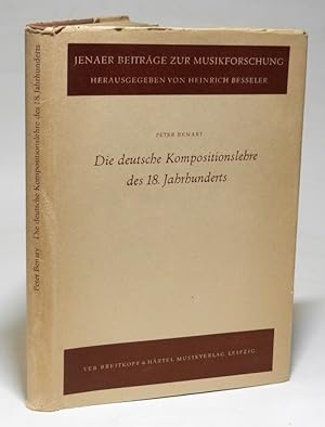 Die deutsche Kompositionslehre des 18. Jahrhunderts. Im Anhang: Johann Adolph Scheibe. Compendium...