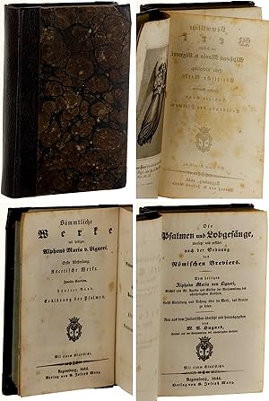 Seller image for Die Psalmen und Lobgesnge bersetzt und erklrt nach der Ordnung des Rmischen Breviers. Nebst Einleitung und Anhang ber die Weise, das Brevier zu beten. Neue aus d. Ital. bes. u. hrsg. von M. A. Hughes. for sale by Antiquariat Lehmann-Dronke