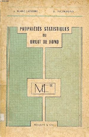 Bild des Verkufers fr Proprits statistiques du bruit de fond zum Verkauf von Le-Livre