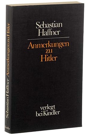 Bild des Verkufers fr Anmerkungen zu Hitler. 21. Aufl. zum Verkauf von Antiquariat Lehmann-Dronke