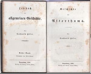 Bild des Verkufers fr Geschichte des Alterthums ( = Lehrbuch der allgemeinen Geschichte, erster Band ). zum Verkauf von Antiquariat Carl Wegner