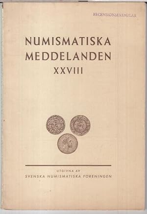 Seller image for Numismatiska Meddelanden XXVIII. - for sale by Antiquariat Carl Wegner