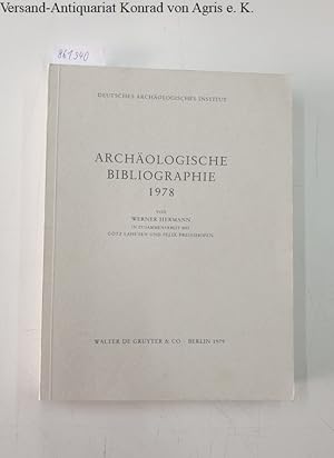 Archäologische Bibliographie 1978 : Deutsches Archäologisches Institut :