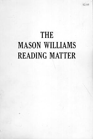 The Mason Williams Reading Matter