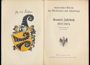 Historischer Verein für Nördlingen und Umgebung : Neuntes (9.) Jahrbuch 1922/1924