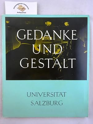 Bild des Verkufers fr Gedanke und Gestalt. Herausgegeben im Auftrag der Stiftungs- und Frderungsgesellschaft der Paris-London-Universitt- zum Verkauf von Chiemgauer Internet Antiquariat GbR