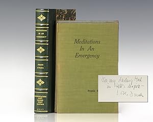 Bild des Verkufers fr Meditations In An Emergency. zum Verkauf von Raptis Rare Books