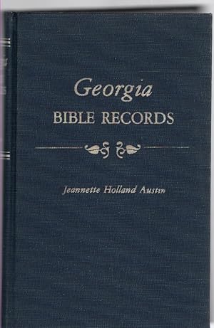 Seller image for Georgia Bible Records for sale by McCormick Books