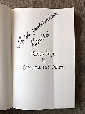 Bild des Verkufers fr Circus Days in Sarasota and Venice. by Kim Cool zum Verkauf von Under the Covers Antique Books