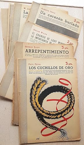 Revista literaria NOVELAS Y CUENTOS. Pack 12 revistas: La campana de Huesca. El marido de la modi...