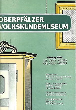 Immagine del venditore per Oberpflzer Volkskundemuseum. venduto da Versandantiquariat Alraune