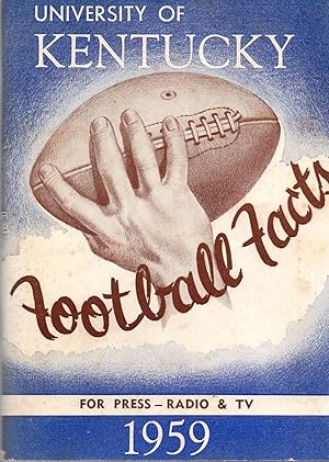 Seller image for University of Kentucky 1959 Football Brochure for sale by Book Booth