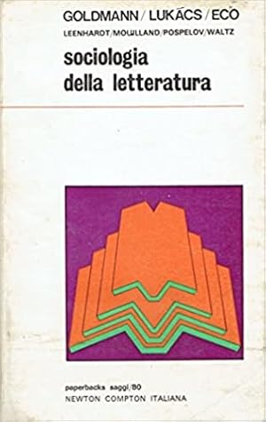 Imagen del vendedor de Sociologia della letteratura. a la venta por FIRENZELIBRI SRL