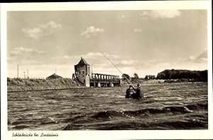 Bild des Verkufers fr Ansichtskarte / Postkarte Lindaunis Boren an der Schlei in Angeln, Schleibrcke zum Verkauf von akpool GmbH