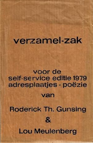 Imagen del vendedor de Verzamel-Zak. Voor de Self-Service Editie 1979 Adresplaatjes-Poezie van Roderick Th Gunsing & Lou Meulenberg. MULTIPLE. a la venta por Antiquariaat Berger & De Vries