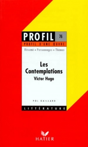 Image du vendeur pour Les contemplations - Victor Hugo mis en vente par Book Hémisphères