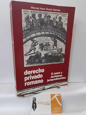 Imagen del vendedor de DERECHO PRIVADO ROMANO II. CASOS Y DECISIONES JURISPRUDENCIALES a la venta por Librera Kattigara