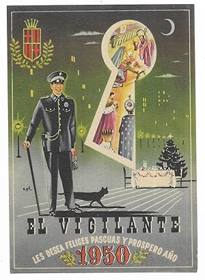 Felicitacion / Nadala. El Vigilante les desea . 1950